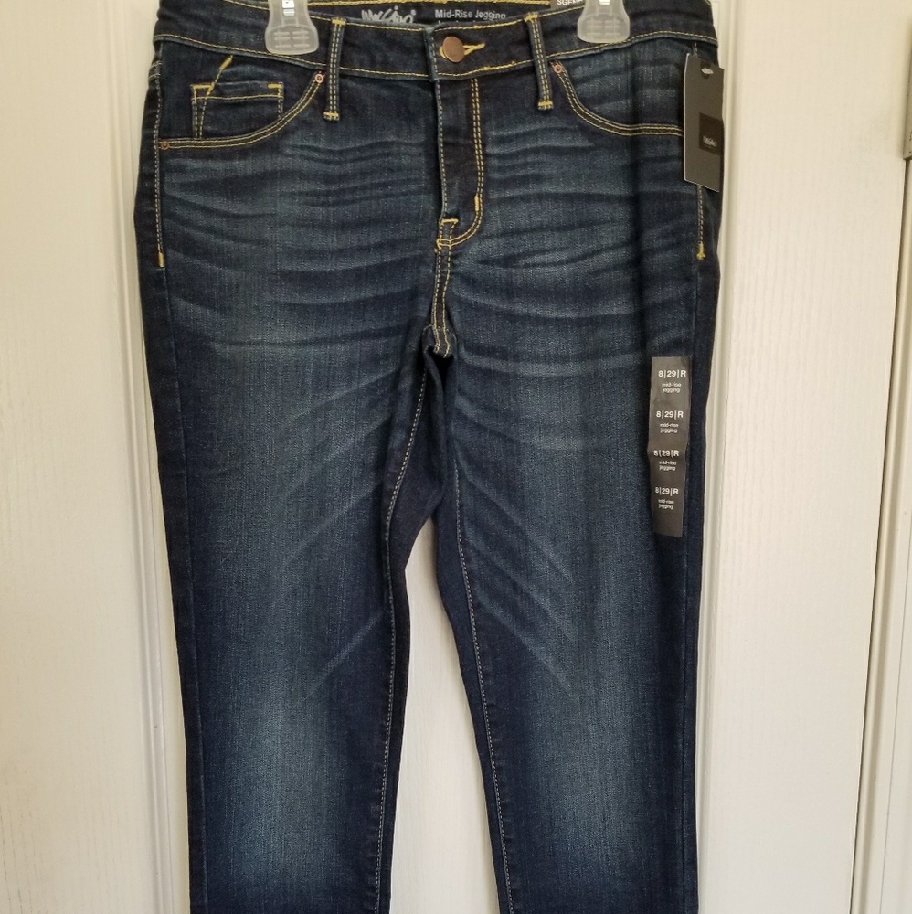 Dark blue jeans